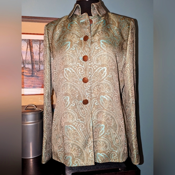 Ellen Tracy Jackets & Blazers - Linda Allard Ellen Tracy jacquard blazer, size 12
